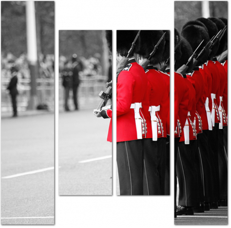 Королевские солдаты на параде в Лондоне