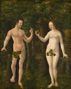 Адам и Ева немецкого художника