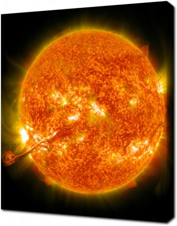 Натуральный вид Солнца