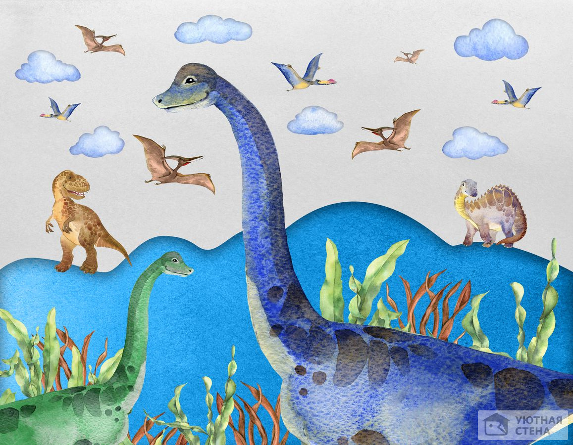 Рисунок с динозаврами