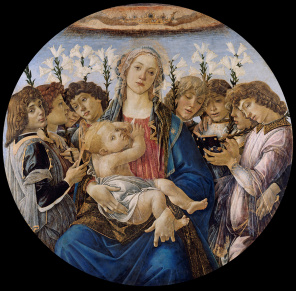 Сандро Боттичелли - Мадонна с восемью ангелами