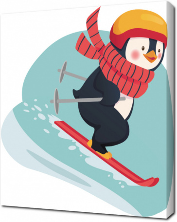 Пингвин-лыжник