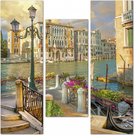 Набережная Венеции на закате