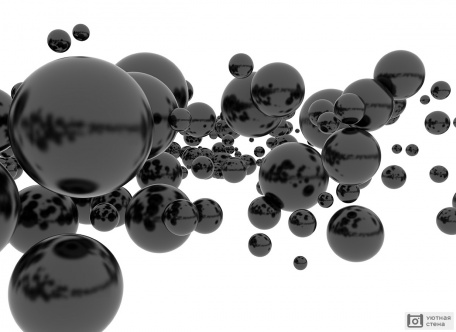 Черные 3D сферы