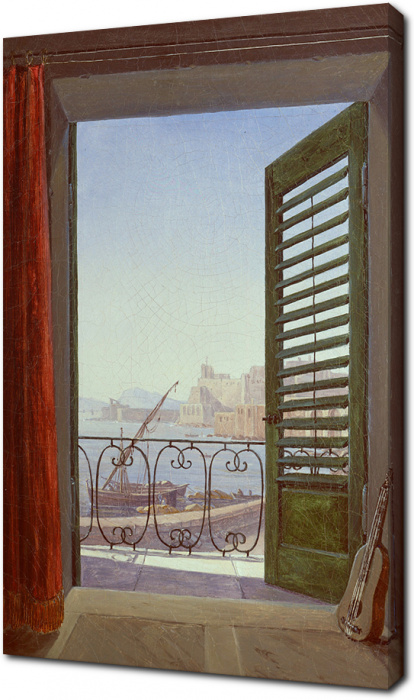 Карл Густав Карус - Балкон с видом на Неаполитанский залив