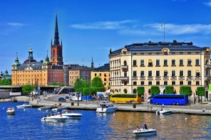 Солнечная набережная Стокгольма