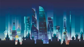 Векторная Москва-Сити