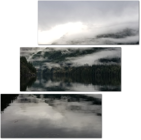 Вид на озеро и горы