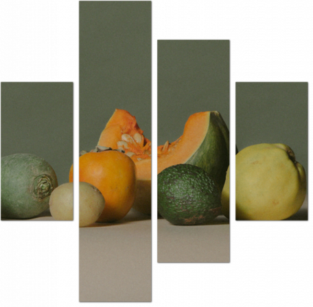Разнообразие форм овощей и фруктов