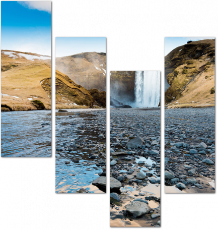 Скоугафосс, водопад на юге Исландии