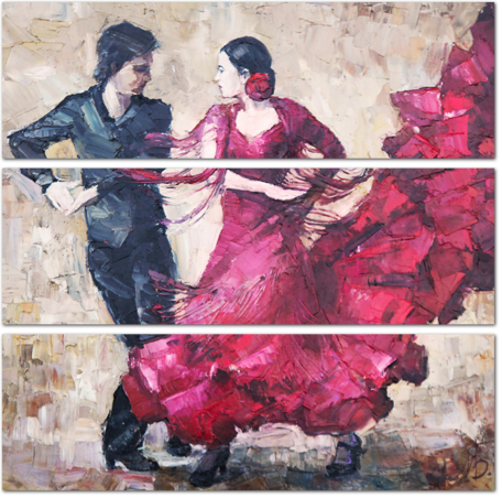 Пара танцующая танго