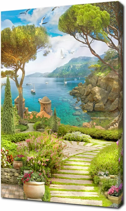 Дорога сквозь сад к морю