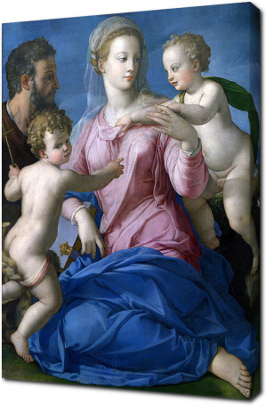 Аньоло Бронзино — Святое семейство с младенцем Иоанном Крестителем