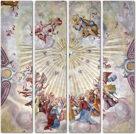Религиозная потолочная фреска