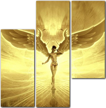 Ангел в золотом сиянии