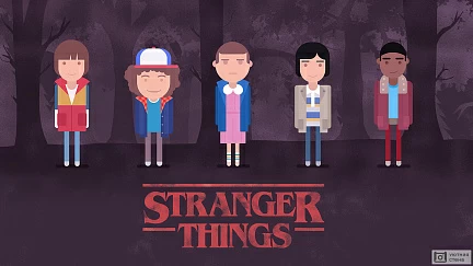 Мультяшные персонажи сериала Странные вещи