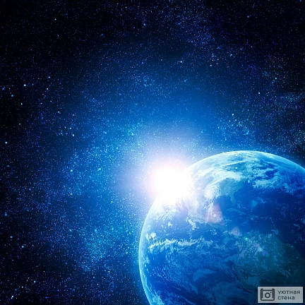 Планета Земля в космическом пространстве