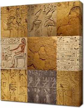 Фон с древними рисунками Египта на камне