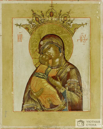 Икона Б.М. Владимирская, XVII в.
