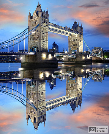 Фотообои Тауэрский мост вечером в Лондоне, Великобритания