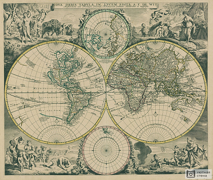 Карта мира 1720