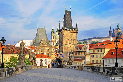 Фотообои Карлов мост в Праге. Чехия