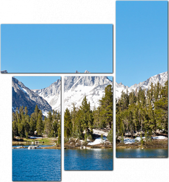 Панорама горного озера