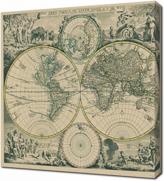 Карта мира 1720
