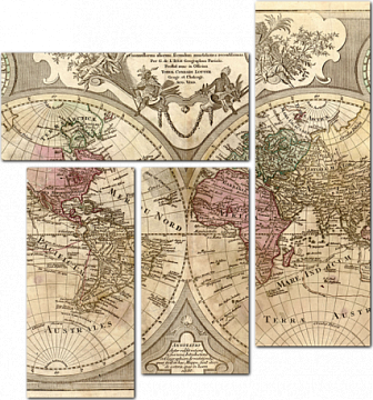 Карта мира 1775 года