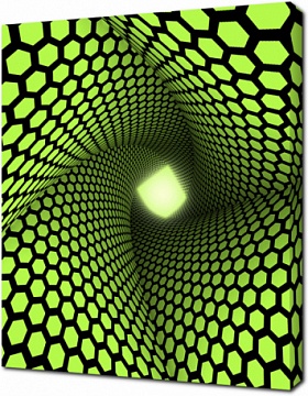 Зеленый туннель 3D