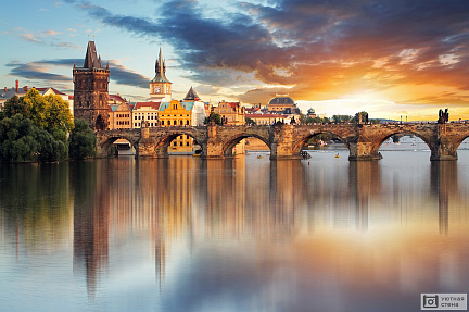 Фотообои Прага - Карлов мост. Чехия