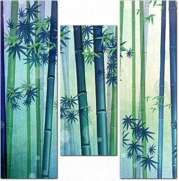Бамбук в синеве