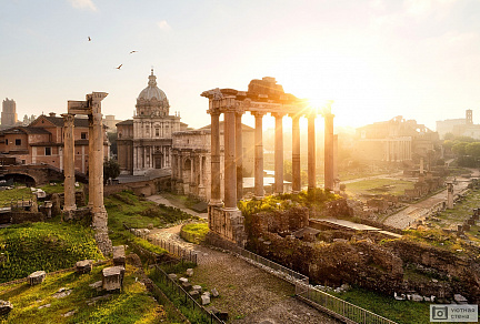 Фотообои Руины Рима на рассвете. Италия