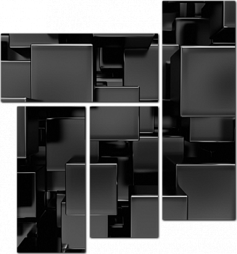 Черные кубы 3D