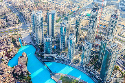 Фотообои Дубай, вид с высоты