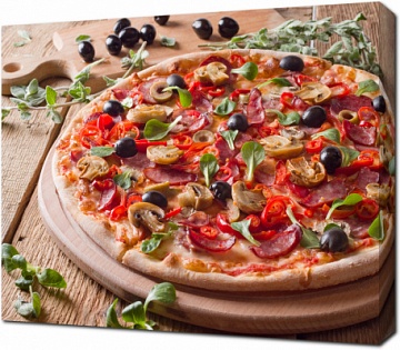 Пицца в итальянском стиле