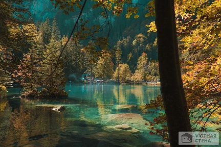 Фотообои Сказочное горное озеро Абхазии