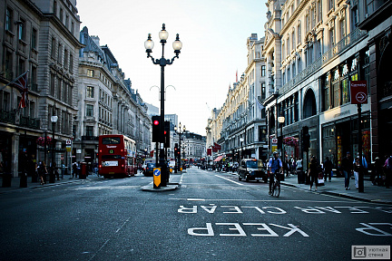 Фотообои Оживленные улицы Лондона. Англия