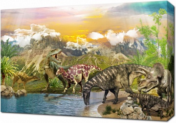 Динозавры на водопое
