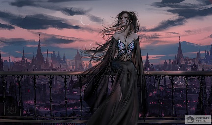 Цветочная фея на балконе