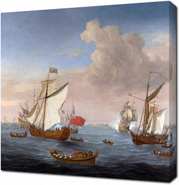 Исаак парусник — Корабли в устье Темзы близ Ширна