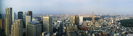 Фотообои Панорама центра Токио. Япония