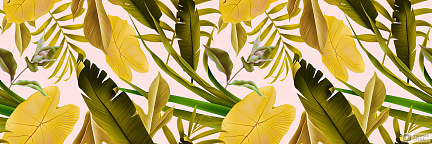 Желтые тропические листья