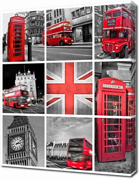 Коллаж символов Лондона