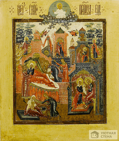 Рождество Пресвятой Богородицы, стиль Палеха, конец XVIII в.