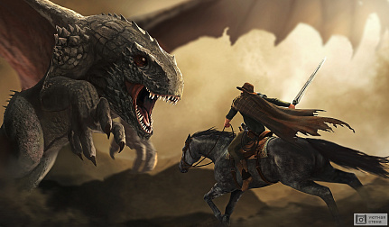 Битва ковбоя с драконом