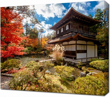 Храм Серебряный павильон. Киото. Япония