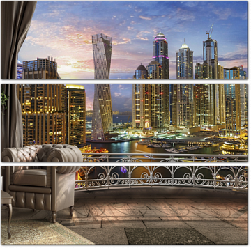 Квартира с видом на Дубай