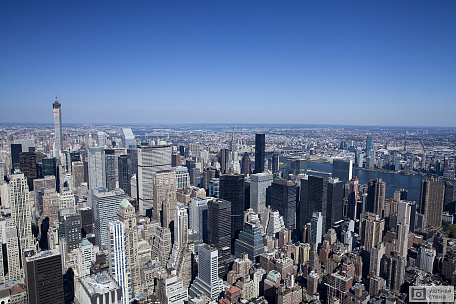 Фотообои Вид с высоты на Манхэттен. Нью-Йорк
