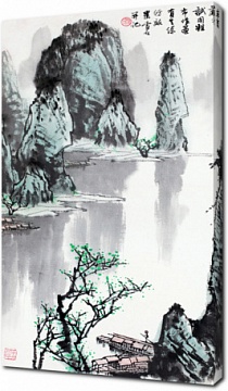 Пейзаж в традиционном китайском стиле